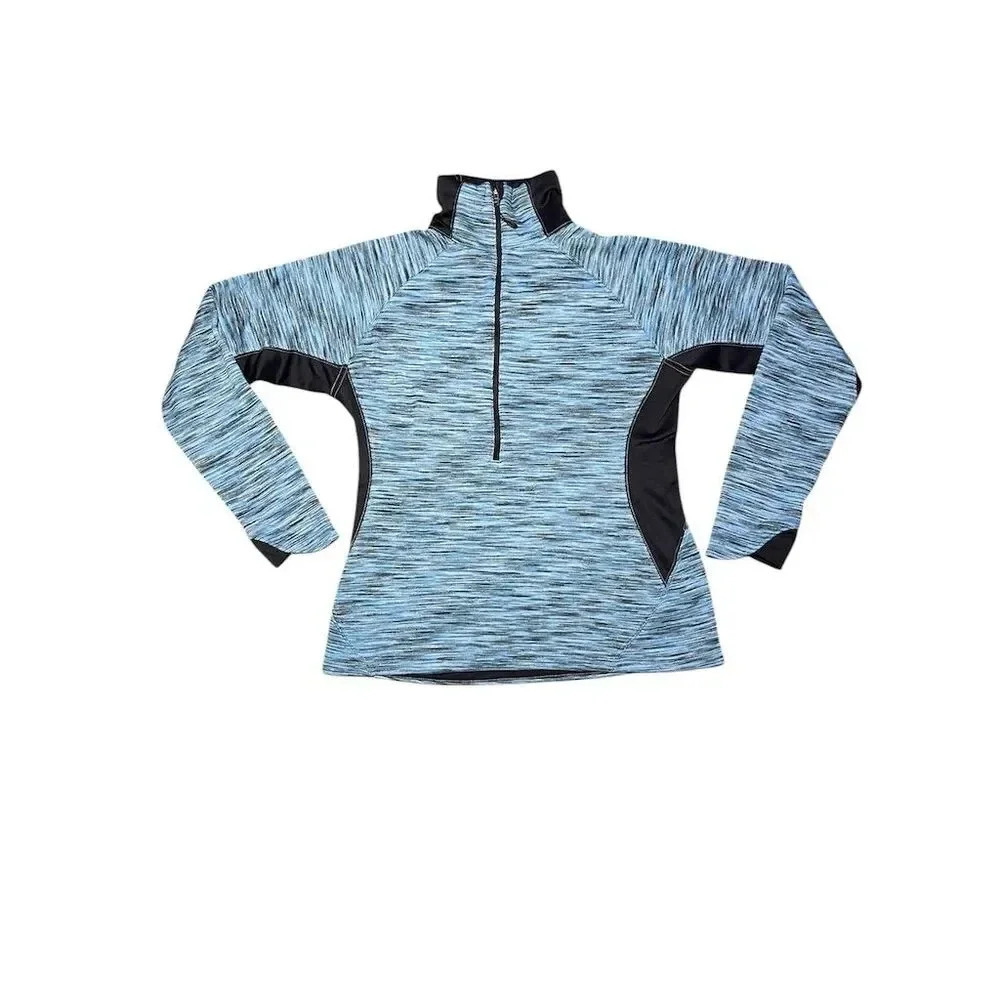 Columbia Women's Blue 1/2 Zip Windbreaker Jacket Size M Ombre Design
